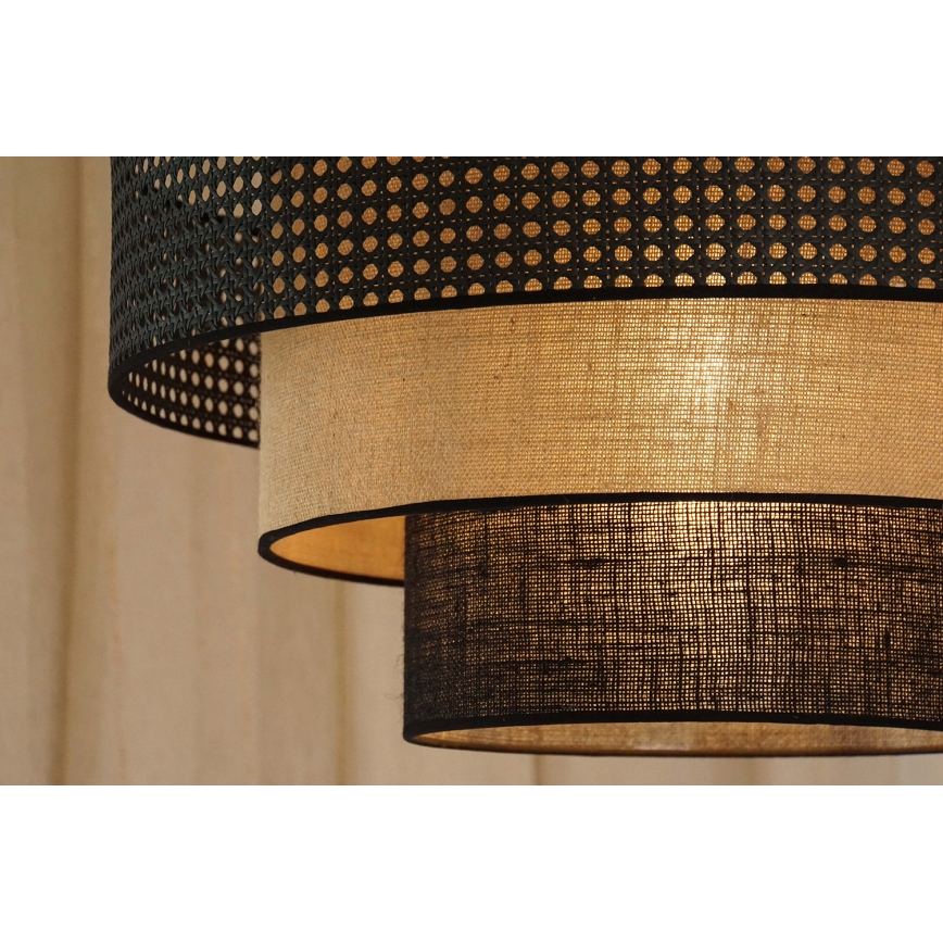 Brilagi - LED lubinis šviestuvas DAKOTA LUNETA LED/12W/230V diametras 60 cm 3000K/4000K/6400K juoda/smėlio spalva