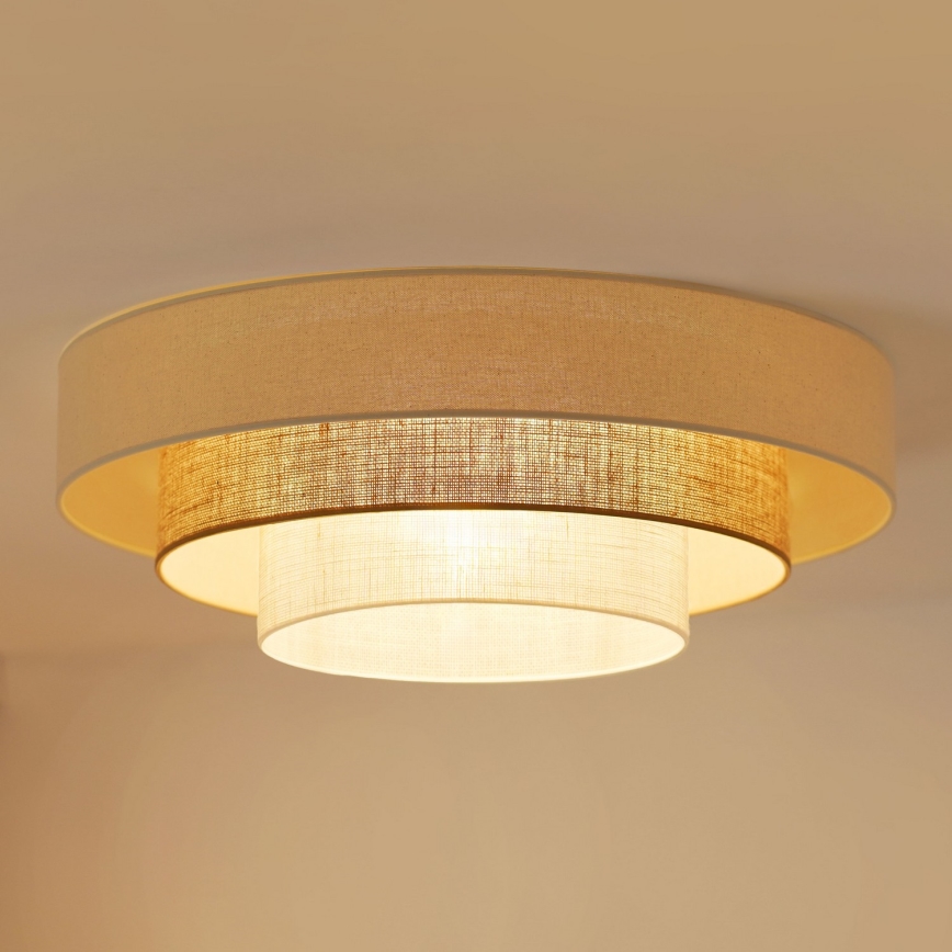 Brilagi - LED lubinis šviestuvas DENVER LUNETA LED/12W/230V diametras 60 cm 3000K/4000K/6400K smėlio spalva/kreminė