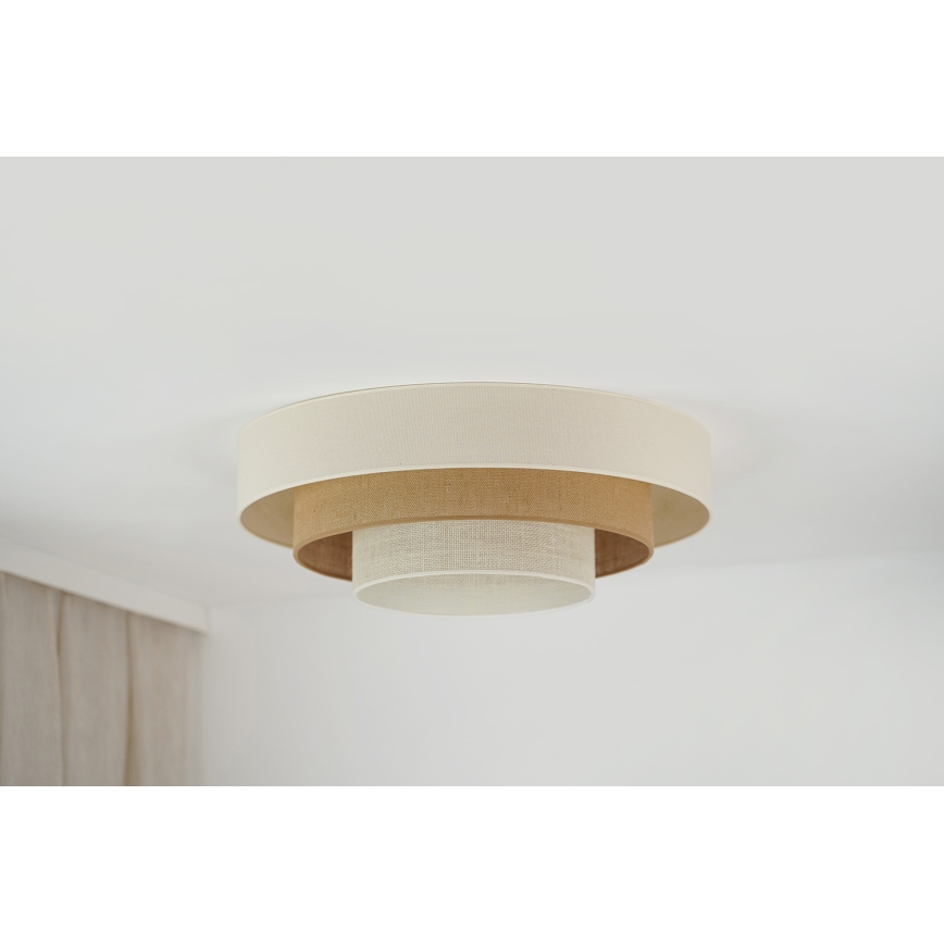 Brilagi - LED lubinis šviestuvas DENVER LUNETA LED/12W/230V diametras 60 cm 3000K/4000K/6400K smėlio spalva/kreminė