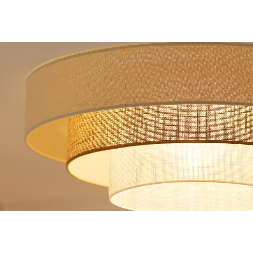 Brilagi - LED lubinis šviestuvas DENVER LUNETA LED/12W/230V diametras 60 cm 3000K/4000K/6400K smėlio spalva/kreminė