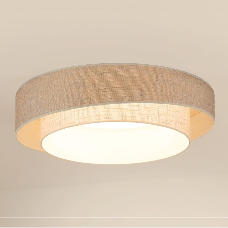 Brilagi - LED lubinis šviestuvas DOVER SHINE LED/26W/230V diametras 60 cm pilka/kreminė