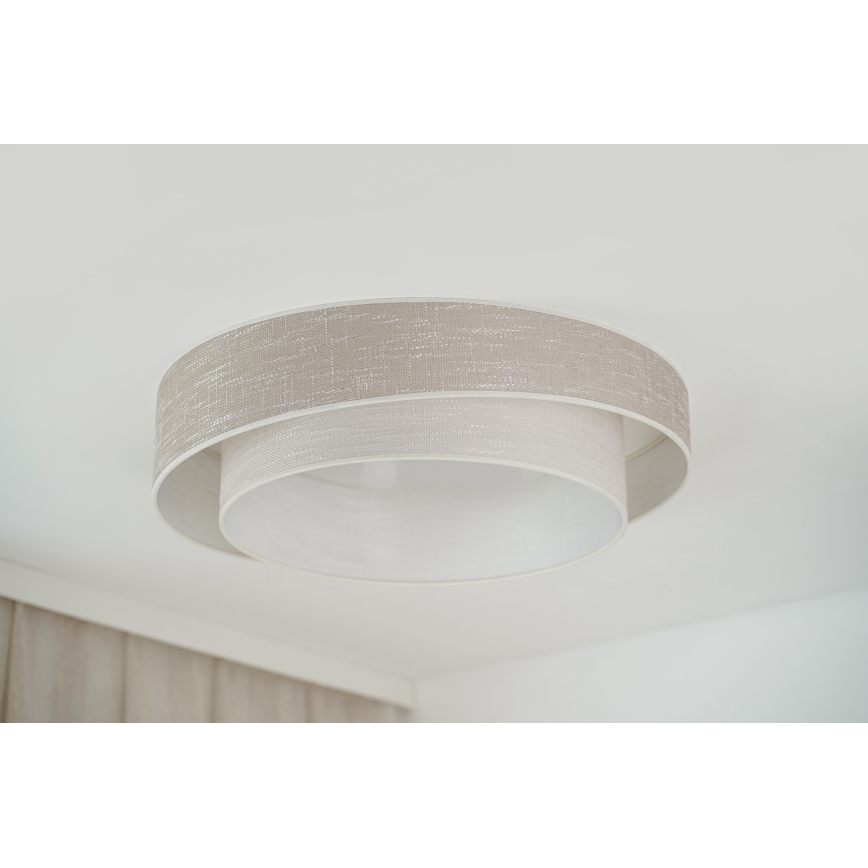 Brilagi - LED lubinis šviestuvas DOVER SHINE LED/26W/230V diametras 60 cm pilka/kreminė