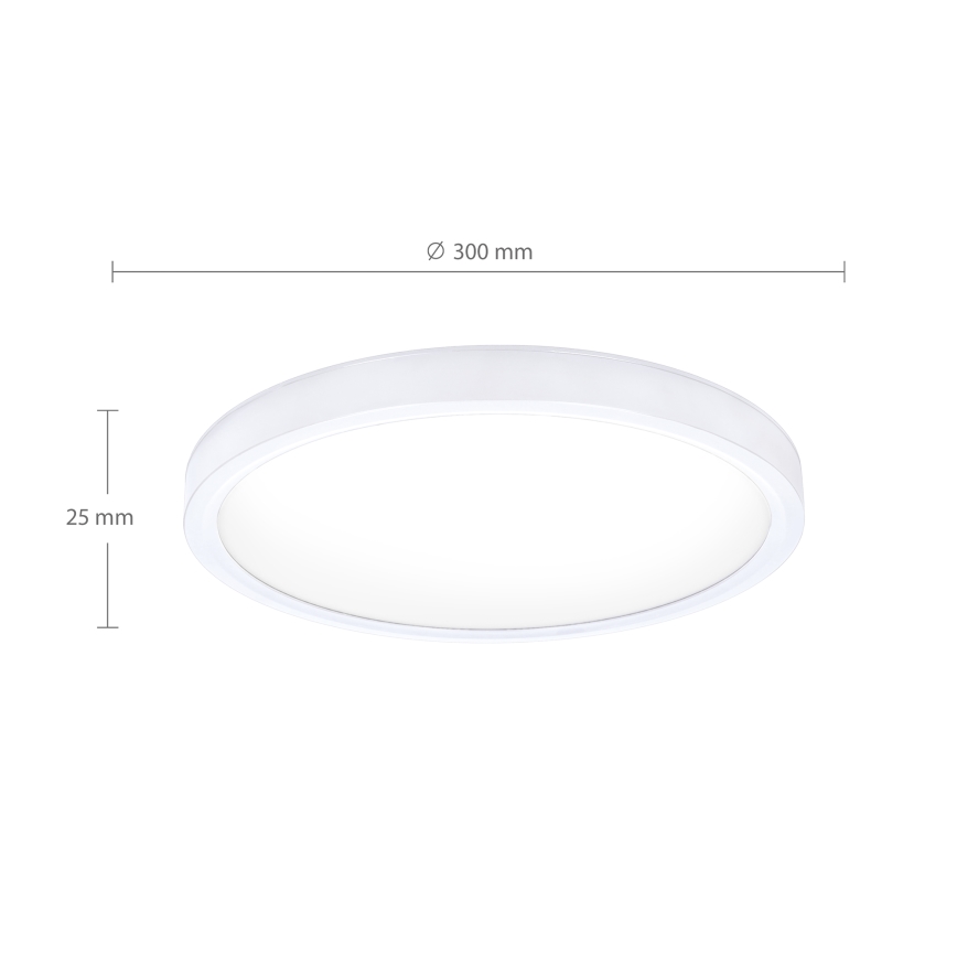 Brilagi - LED lubinis šviestuvas ESTELA LED/18W/230V balta