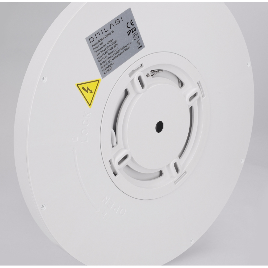 Brilagi - LED lubinis šviestuvas ESTELA LED/18W/230V skersmuo 30 cm baltas