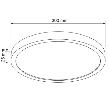 Brilagi - LED lubinis šviestuvas ESTELA LED/18W/230V skersmuo 30 cm baltas