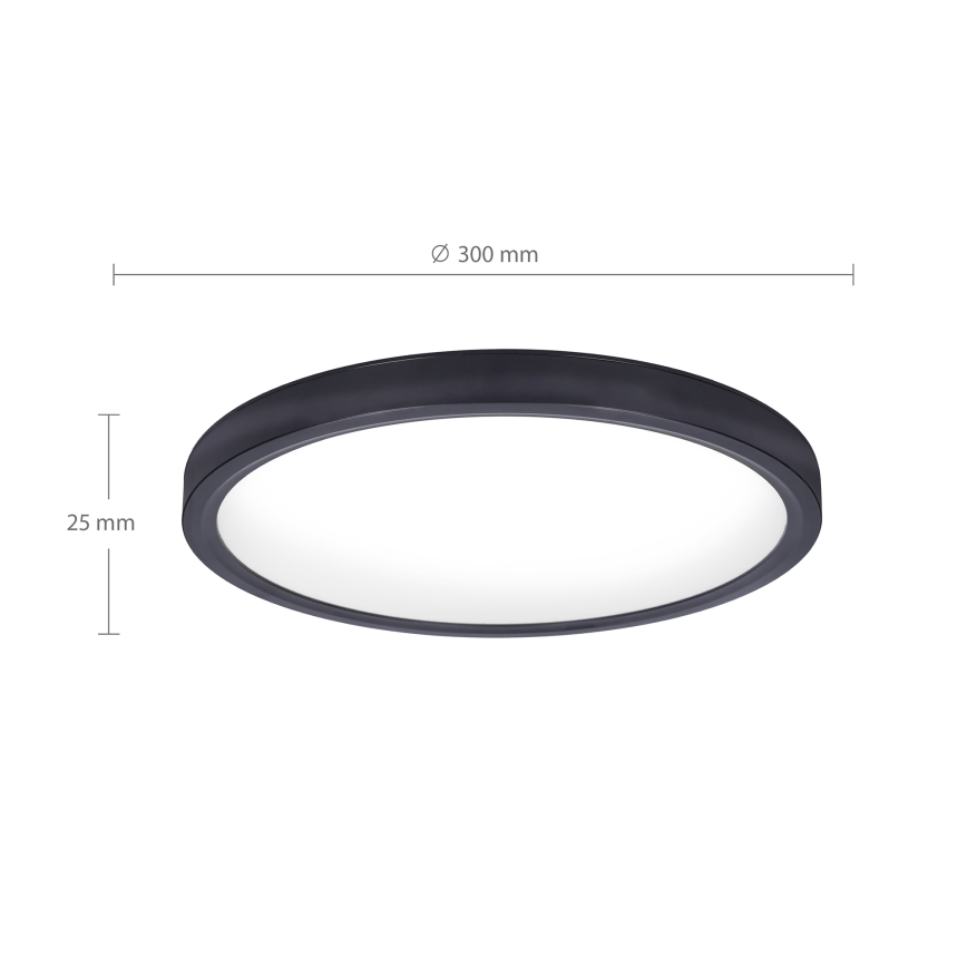 Brilagi - LED lubinis šviestuvas ESTELA LED/18W/230V juoda