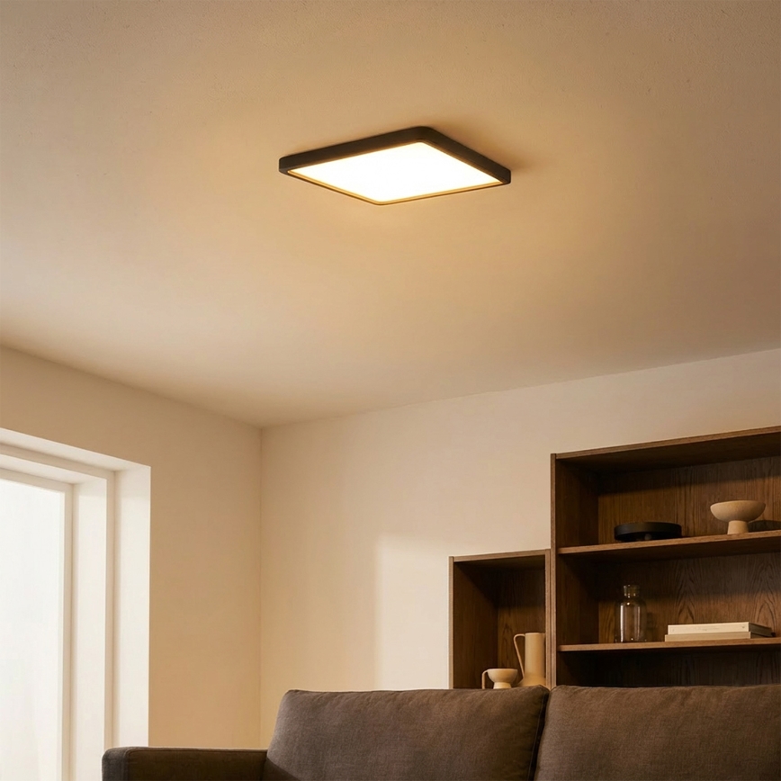 Brilagi - LED lubinis šviestuvas ESTELA SQUARE LED/24W/230V 31x31 cm juoda