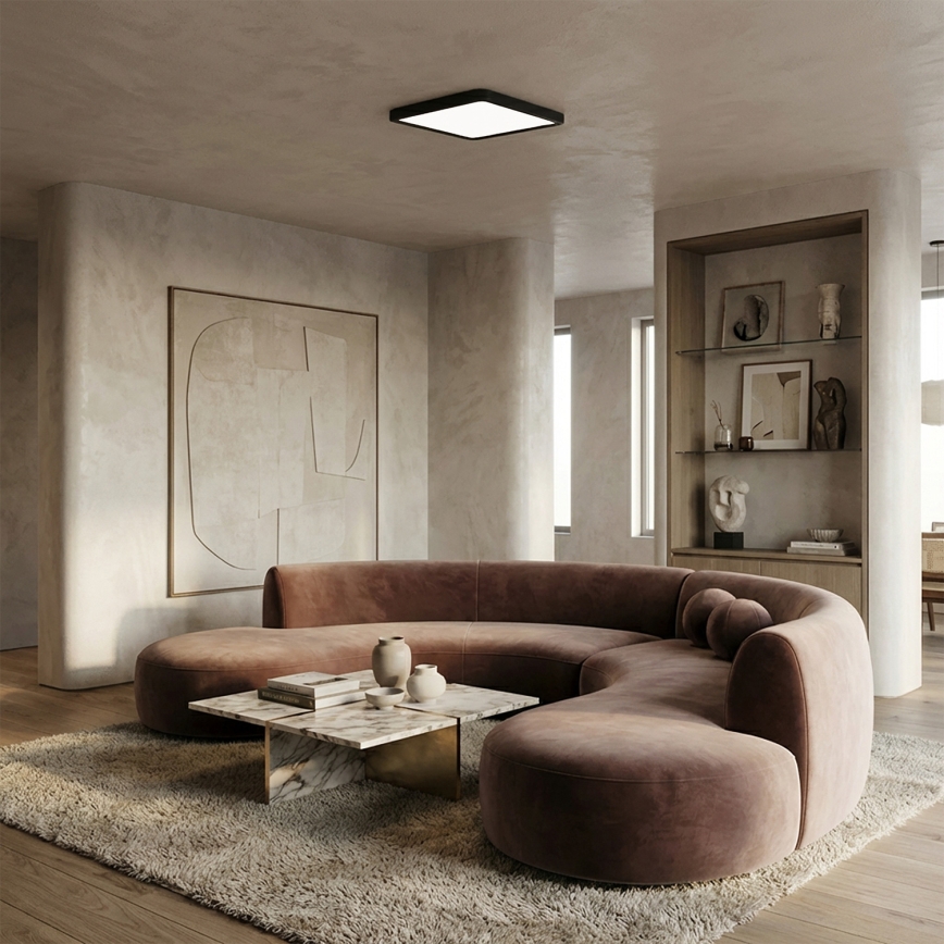 Brilagi - LED lubinis šviestuvas ESTELA SQUARE LED/24W/230V 31x31 cm juoda