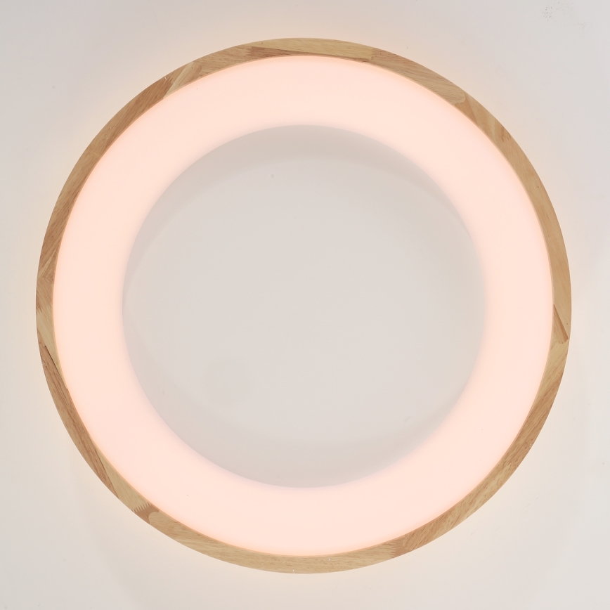 Brilagi - LED lubinis šviestuvas FALCON WOOD LED/40W/230V 3000/4000/6000K skersmuo 60 cm mediena