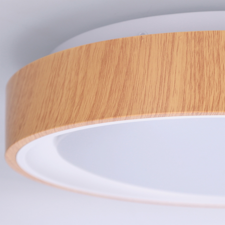 Brilagi - LED lubinis šviestuvas FLOCO LED/24W/230V skersmuo 30 cm medžio dekoras/balta