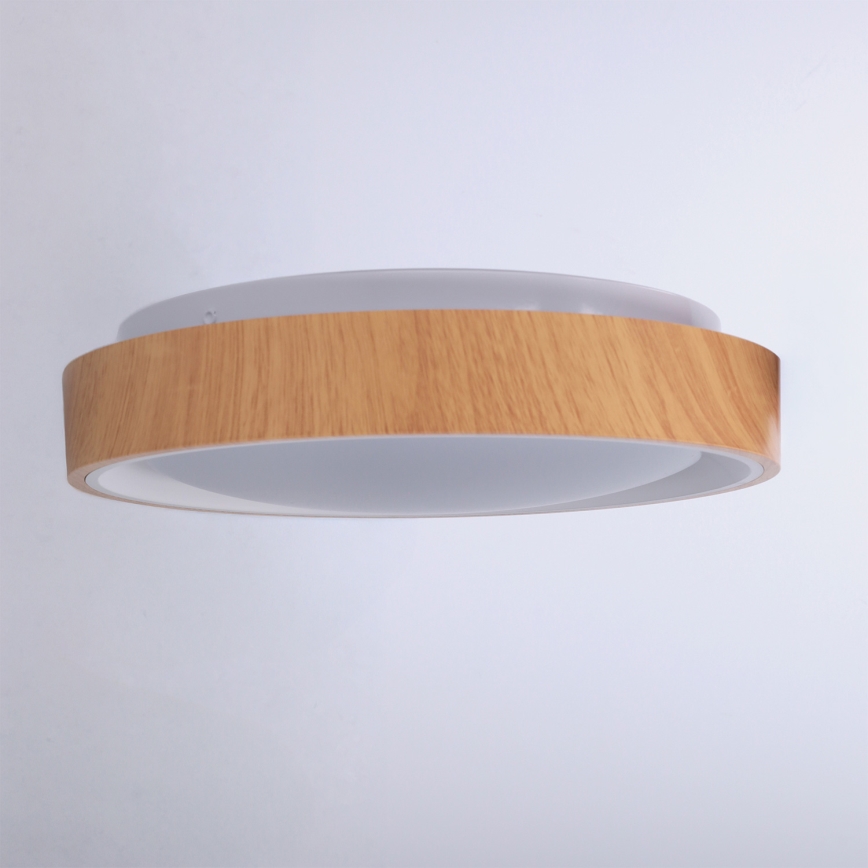 Brilagi - LED lubinis šviestuvas FLOCO LED/24W/230V skersmuo 30 cm medžio dekoras/balta