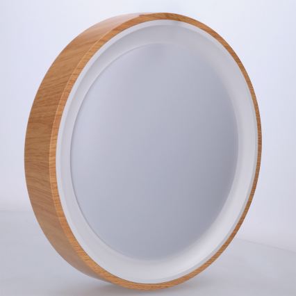 Brilagi - LED lubinis šviestuvas FLOCO LED/24W/230V skersmuo 30 cm medžio dekoras/balta