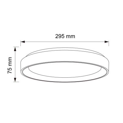 Brilagi - LED lubinis šviestuvas FLOCO LED/24W/230V skersmuo 30 cm medžio dekoras/balta