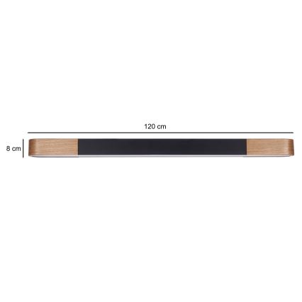 BRILAGI - LED Lubinis šviestuvas GARDALINE LED/100W/230V 120 cm ąžuolas/juoda