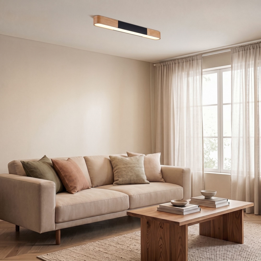 BRILAGI - LED lubinis šviestuvas GARDALINE LED/100W/230V 80 cm ąžuolas/juoda