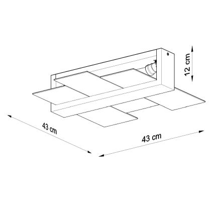 Brilagi -  LED lubinis šviestuvas HERA 2xE27/7,5W/230V balta