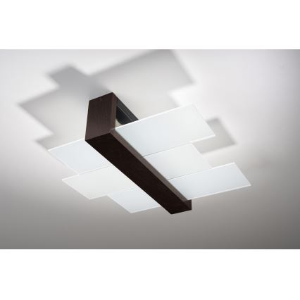 Brilagi -  LED lubinis šviestuvas HERA 2xE27/7,5W/230V wenge