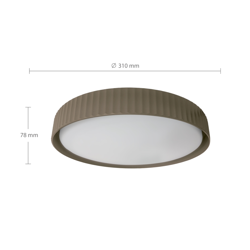 Brilagi - LED lubinis šviestuvas LUCIA LED/24W/230V Ø 31 cm taupe