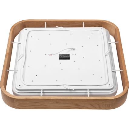 Brilagi - LED reguliuojamas lubų šviestuvas MANAROLA CUBIC LED/24W/230V 3000-6500K ąžuolas + nuotolinio valdymo pultas