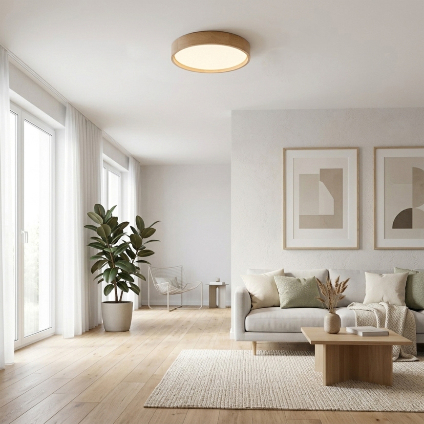 Brilagi - LED lubinis šviestuvas MANAROLA PLAIN LED/24W/230V 3000K skersmuo 41 cm ąžuolas