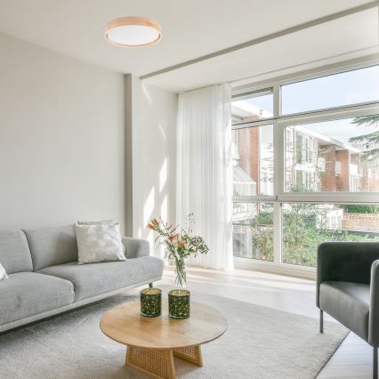 Brilagi - LED Lubinis šviestuvas MANAROLA SIMPLE LED/24W/230V 3000K pušies mediena, skersmuo 41 cm