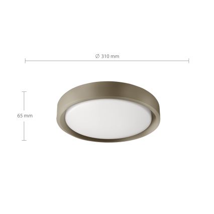 Brilagi - LED lubinis šviestuvas MATTEO LED/24W/230V skersmuo 31 cm taupe