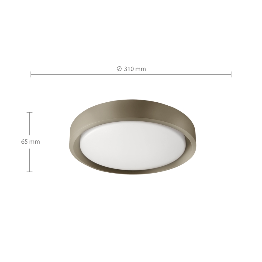 Brilagi - LED lubinis šviestuvas MATTEO LED/24W/230V skersmuo 31 cm taupe