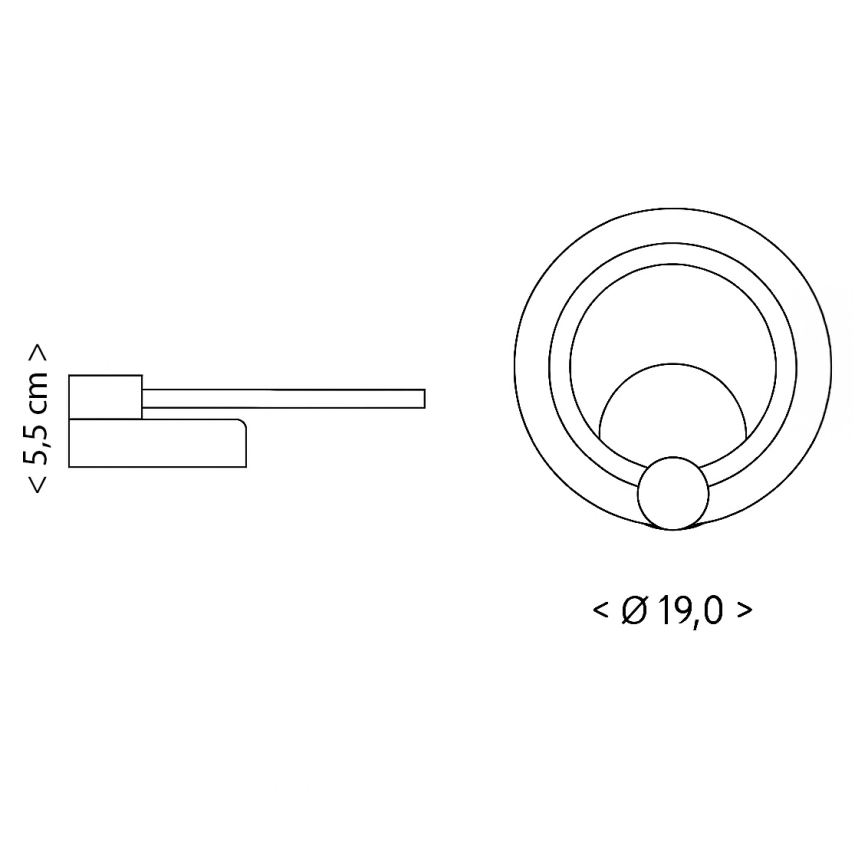 Brilagi - LED lubinis šviestuvas MODERN MINI LED/16W/230V 3000/4000/6000K