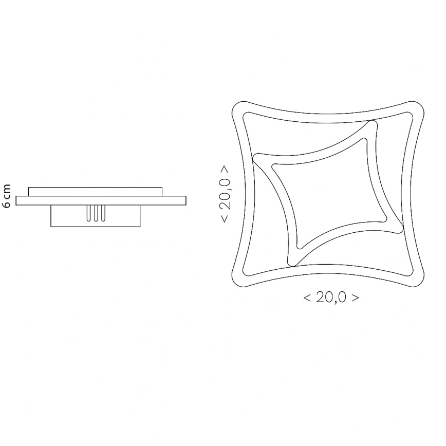 Brilagi - LED lubinis šviestuvas MODERN MINI LED/24W/230V 3000/4000/6000K