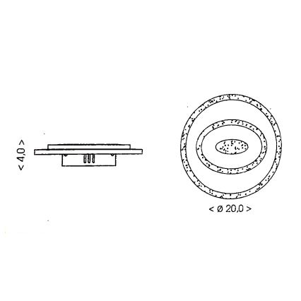 Brilagi - LED lubinis šviestuvas MODERN MINI LED/26W/230V 3000/4000/6000K
