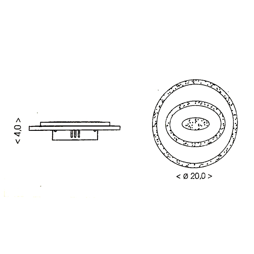 Brilagi - LED lubinis šviestuvas MODERN MINI LED/26W/230V 3000/4000/6000K