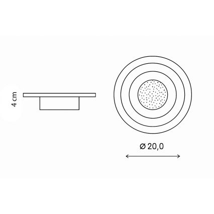 Brilagi - LED lubinis šviestuvas MODERN MINI LED/29W/230V 3000/4000/6000K