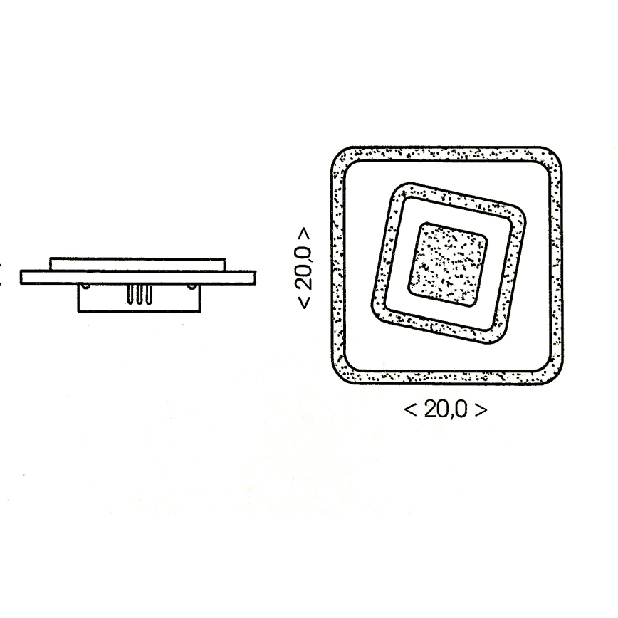 Brilagi - LED lubinis šviestuvas MODERN MINI LED/32W/230V 3000/4000/6000K