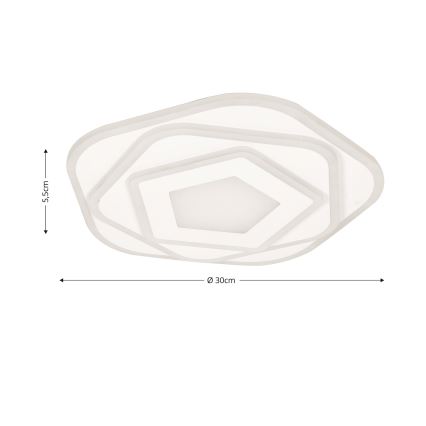 Brilagi - LED dimeriuojamas lubinis šviestuvas MODERN MINI LED/53W/230V 3000-6000K skersmuo 30 cm + nuotolinis valdymas
