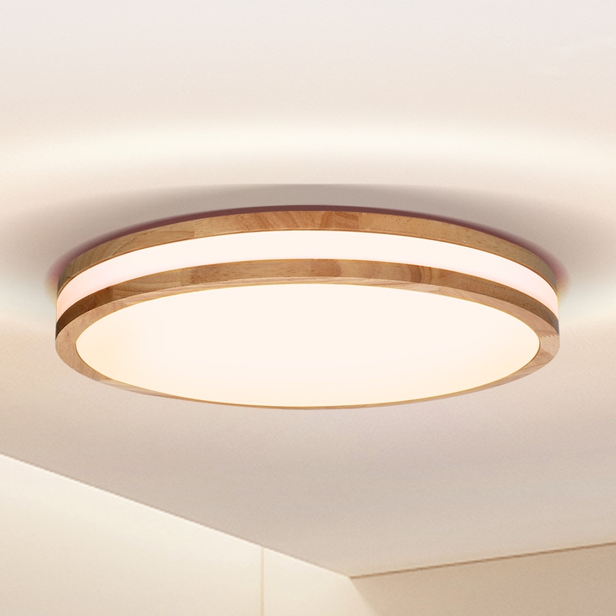 Brilagi - LED lubinis šviestuvas MOLINA LED/24W/230V ąžuolas diametras 29 cm