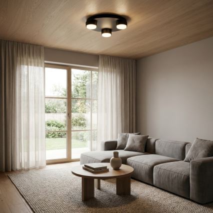 Brilagi - LED lubinis šviestuvas MONO 3xGX53/12W/230V, skersmuo 30 cm, juodas