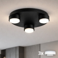Brilagi - LED lubinis šviestuvas MONO 3xGX53/13W/230V, skersmuo 30 cm, juodas