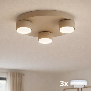 Brilagi - LED lubinis šviestuvas MONO 3xGX53/13W/230V, skersmuo 30 cm, smėlio spalvos