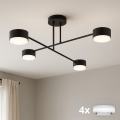 Brilagi - LED lubinis šviestuvas MONO 4xGX53/12W/230V juodas
