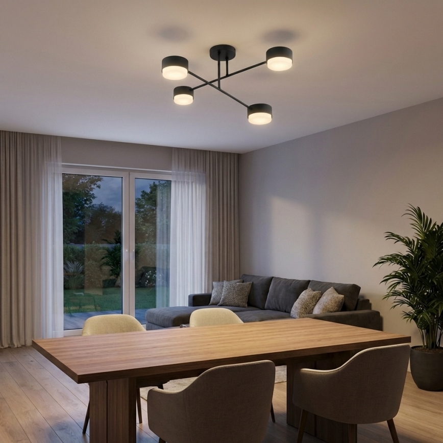 Brilagi - LED lubinis šviestuvas MONO 4xGX53/12W/230V juodas