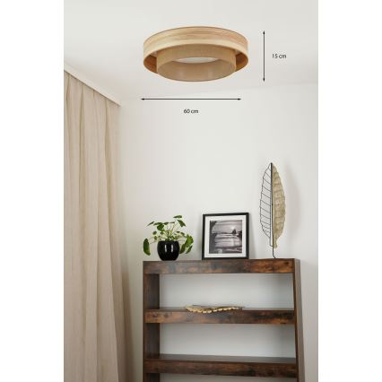 Brilagi - LED lubinis šviestuvas MONTANA BOHO LED/26W/230V diametras 60 cm ruda