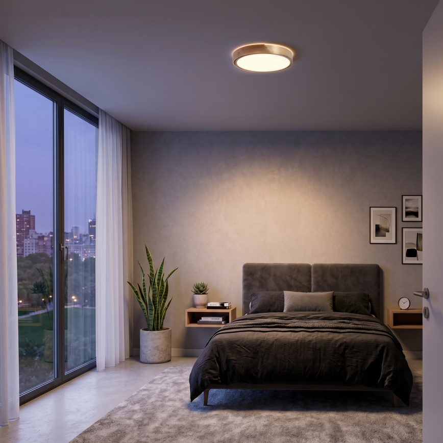 BRILAGI - LED lubinis šviestuvas PILANA LED/24W/230V ąžuolas/auksas skersmuo 30 cm