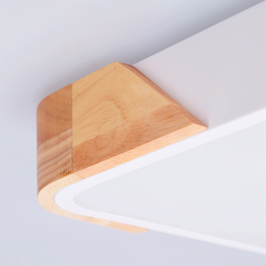 Brilagi - LED lubinis šviestuvas PILANA LED/24W/230V ąžuolas/baltas 32x32 cm