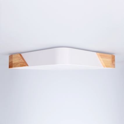 Brilagi - LED lubinis šviestuvas PILANA LED/24W/230V ąžuolas/baltas 32x32 cm