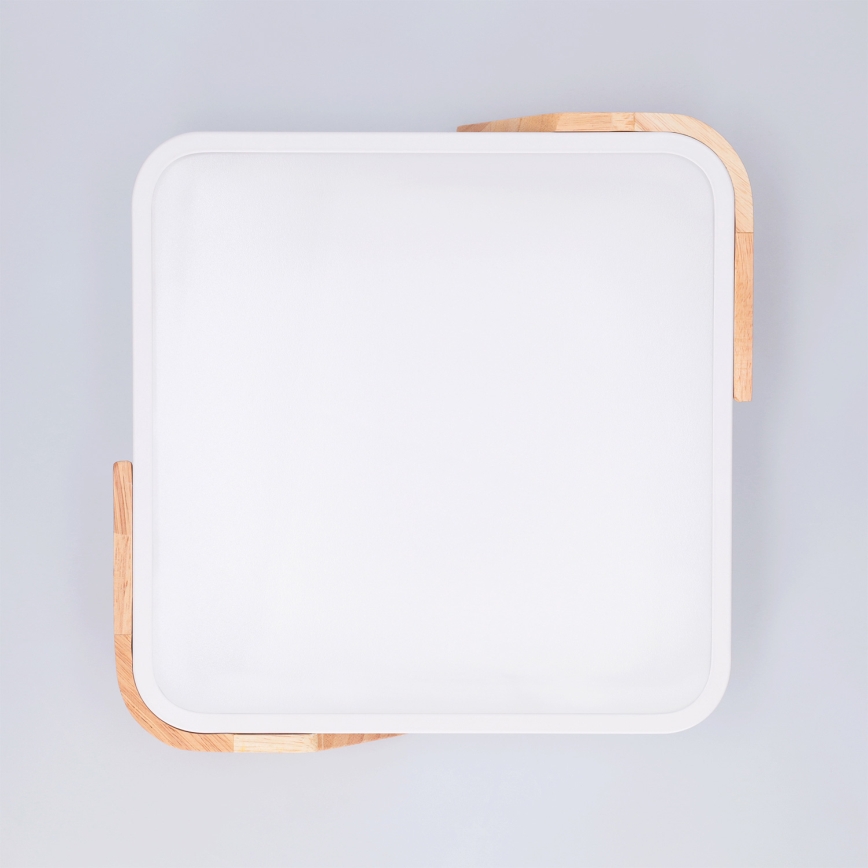 Brilagi - LED lubinis šviestuvas PILANA LED/24W/230V ąžuolas/baltas 32x32 cm