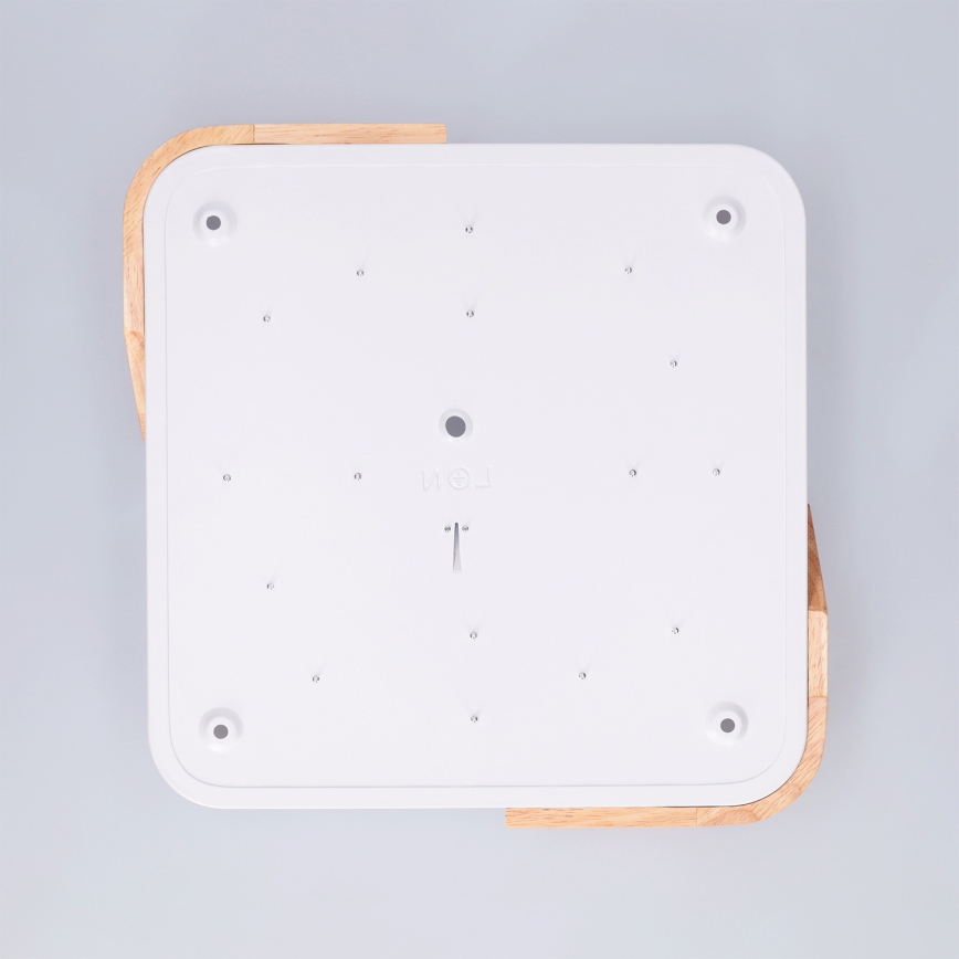 Brilagi - LED lubinis šviestuvas PILANA LED/24W/230V ąžuolas/baltas 32x32 cm