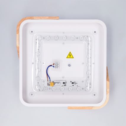 Brilagi - LED lubinis šviestuvas PILANA LED/24W/230V ąžuolas/baltas 32x32 cm