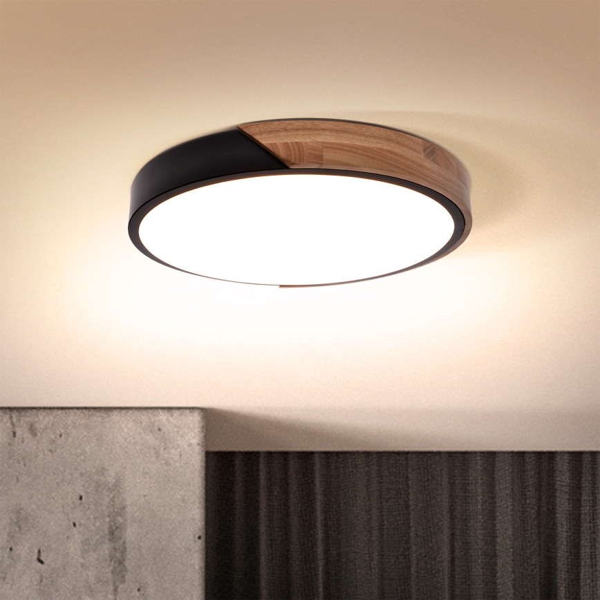 Brilagi - LED lubinis šviestuvas PILANA LED/24W/230V ąžuolas diametras 30 cm