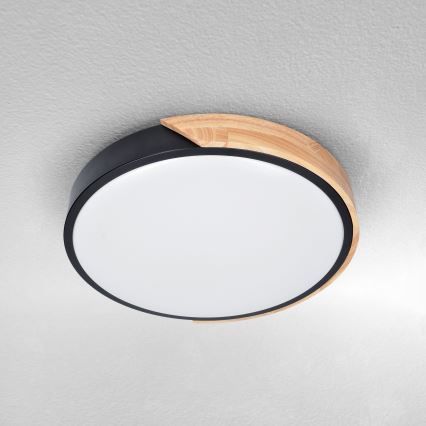 Brilagi - LED lubinis šviestuvas PILANA LED/24W/230V ąžuolas diametras 30 cm