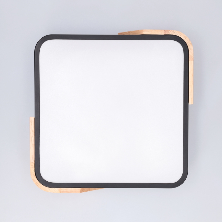 Brilagi - LED lubinis šviestuvas PILANA LED/24W/230V ąžuolas/juoda 32x32 cm